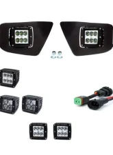 Cali Raised LED Fog Mounts 18W Spot 3x2 Amber Pods Adapters Toyota Tacoma 2012-2015                                     - CR2458 - Image 5