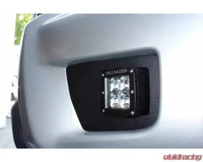 Cali Raised LED Fog Mounts 18W Spot 3x2 Amber Pods Adapters Toyota Tacoma 2012-2015 - CR2458