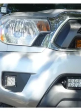 Cali Raised LED Fog Mounts 18W Spot 3x2 Amber Pods Adapters Toyota Tacoma 2012-2015                                     - CR2458 - Image 5