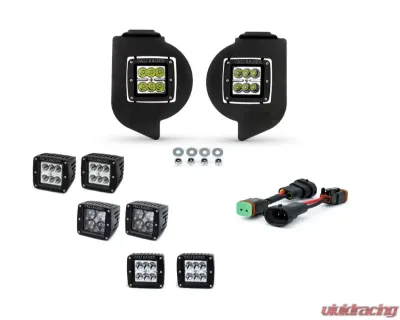 Cali Raised LED Fog Mounts 18W Spot 3x2 Pods Adapters Toyota 4Runner 2014-2021 - CR2553