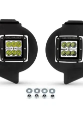 Cali Raised LED Fog Mounts 18W Spot 3x2 Pods Adapters Toyota 4Runner 2014-2021                                     - CR2553 - Image 3