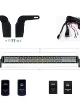 Cali Raised LED Lower Bumper Hidden Mounts 32-Inch Combo LED Bar Wiring Harness Toyota 4Runner 03-09                                     - CR2512 - Image 3