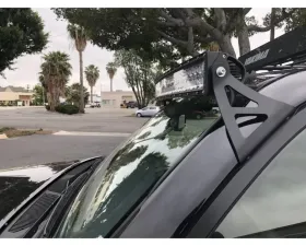 Cali Raised LED Roof Mounts 52-Inch Curved Combo LED Bar Wiring Harness Toyota 4Runner 2003+