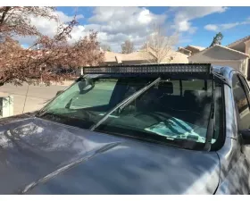 Cali Raised LED Roof Mounts 52-Inch Curved Combo LED Bar Wiring Harness Toyota Tundra 2007+