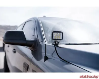 Cali Raised LED Ditch Mount 27W Side Projecting Pods Wiring Harness Toyota 4Runner 2014-2021 - CR2547