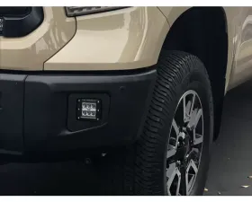 Cali Raised LED Fog Mounts 18W Spot 3x2 Amber Pods Adapters Toyota 4Runner 2014-2021