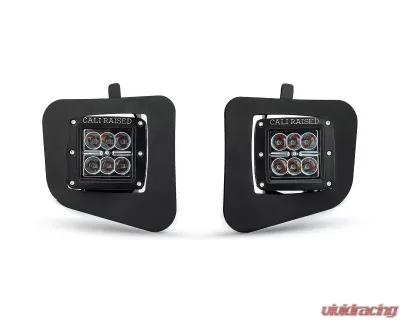 Cali Raised LED Fog Mounts 18W Spot 3x2 Pods Adapters Toyota 4Runner 2014-2021 - CR2567