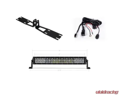 Cali Raised LED Lower Bumper Hidden Mounts 22-Inch Combo LED Bar Wiring Harness Dodge 2500 | 3500 10-20 - CR2557
