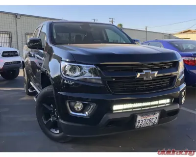Cali Raised LED Lower Bumper Hidden Mounts 32-Inch Spot LED Bar Wiring Harness Chevrolet Colorado | GMC Canyon 2014-2021 - CR2714