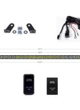 Cali Raised LED 40-Inch Cut Out Prinsu Roof Rack Mounts 42-Inch Combo Amber Single Row LED Bar Wiring Harness                                     - CR2675 - Image 2