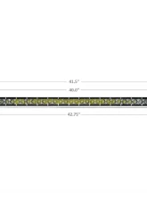 Cali Raised LED 40-Inch Cut Out Prinsu Roof Rack Mounts 42-Inch Combo Amber Single Row LED Bar Wiring Harness                                     - CR2675 - Image 4