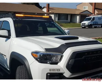 Cali Raised LED 40-Inch Cut Out Prinsu Roof Rack Mounts 42-Inch Combo Amber Single Row LED Bar Wiring Harness - CR2675