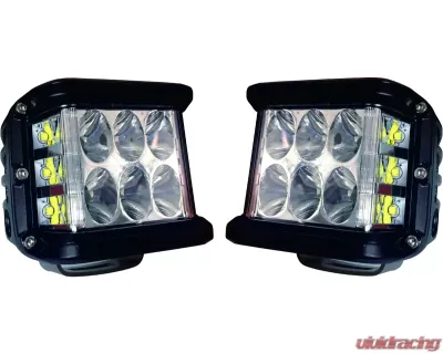 Cali Raised LED 27W Side Shooter Pods Pair LED - CR2328
