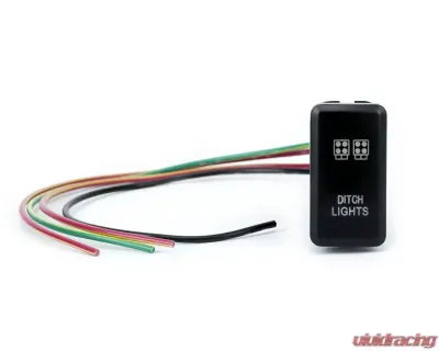 Cali Raised LED Small Toyota OEM Light Switch "Ditch Lights" Blue LED - CR2384