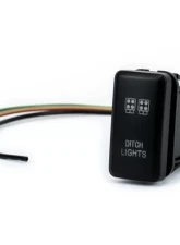 Cali Raised LED Small Toyota OEM Light Switch "Ditch Lights" Blue LED                                     - CR2384 - Image 2