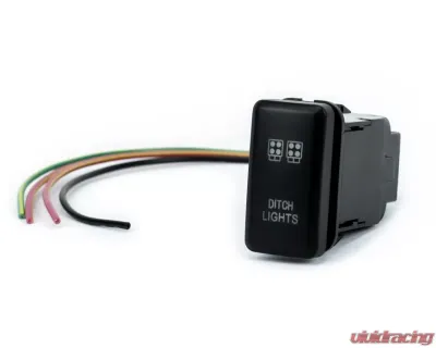 Cali Raised LED Small Toyota OEM Light Switch "Ditch Lights" Blue LED - CR2384