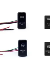 Cali Raised LED Lower Bumper Flush Mounts for 32-Inch LED Bar Toyota 4Runner 03-09                                     - CR2334 - Image 2