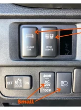 Cali Raised LED Lower Bumper Hidden Mounts for 32-Inch LED Bar Toyota Tacoma 2016-2021                                     - CR2357 - Image 8