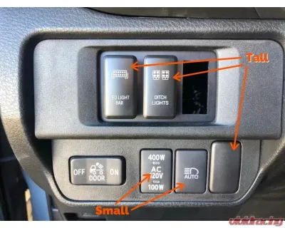 Cali Raised LED Lower Bumper Hidden Mounts for 32-Inch LED Bar Toyota Tacoma 2016-2021 - CR2357