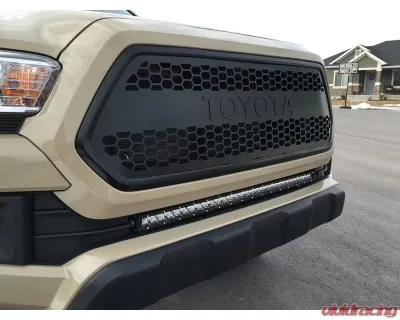 Cali Raised LED Bar Lower Bumper Flush Mounts for 32-Inch LED Toyota Tacoma 2016-2021 - CR2356