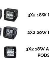 Cali Raised LED Pod Fog Mounts Toyota Tacoma 2016-2021                                     - CR2359 - Image 4