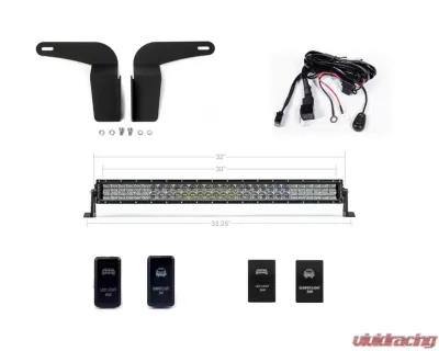 Cali Raised LED Lower Bumper Flush Mounts for 32-Inch LEDToyota Tacoma 2005-2015 - CR2339