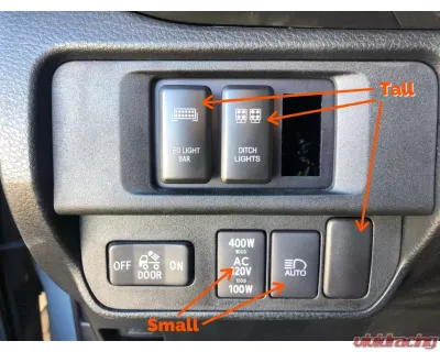 Cali Raised LED Lower Bumper Flush Mounts for 32-Inch LEDToyota Tacoma 2005-2015 - CR2339