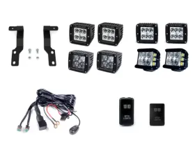 Cali Raised LED Pod Hood Ditch Mounts Toyota Tacoma 2005-2015