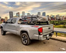 Cali Raised LED Low Profile Overland Bed Rack Long BedToyota Tacoma 2005+