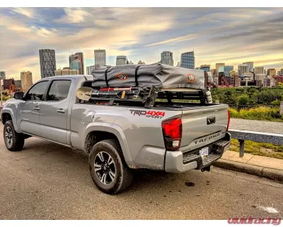Cali Raised LED Mid Height Overland Bed Rack Long Bed Toyota Tacoma 2005+ - CR3693