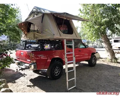 Cali Raised LED Mid Height Overland Bed Rack Long Bed Toyota Tacoma 2005+ - CR3693