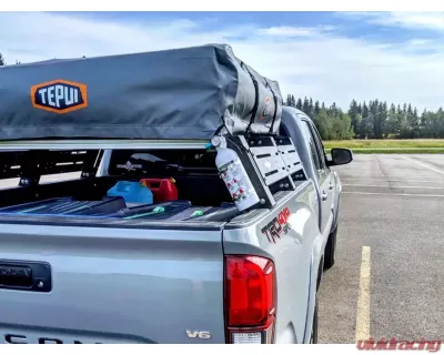 Cali Raised LED Mid Height Overland Bed Rack Long Bed Toyota Tacoma 2005+ - CR3693