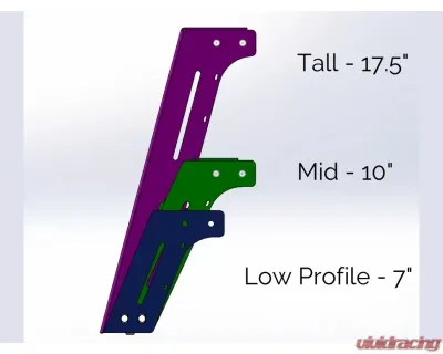 Cali Raised LED Mid Height Overland Bed Rack Long Bed Toyota Tacoma 2005+ - CR3693