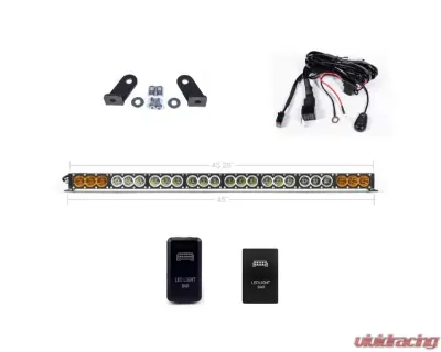 Cali Raised LED 40-Inch Cut Out Single Row LED Bar Prisnu Rack Mounts - CR2369