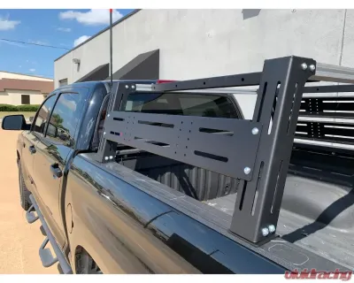 Cali Raised LED Mid Height Overland Bed Rack Long Bed  Toyota Tundra 2014+ - CR3711