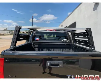 Cali Raised LED Mid Height Overland Bed Rack Long Bed  Toyota Tundra 2014+ - CR3711