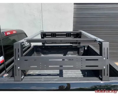 Cali Raised LED Mid Height Overland Bed Rack Long Bed  Toyota Tundra 2014+ - CR3711