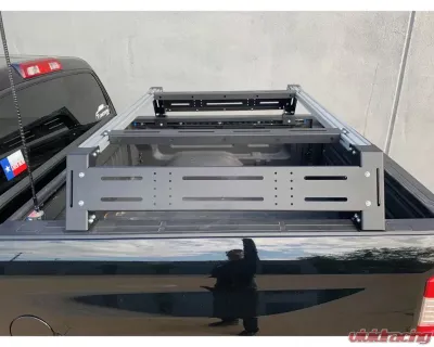 Cali Raised LED Mid Height Overland Bed Rack Long Bed  Toyota Tundra 2014+ - CR3711