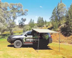 Ironman 4x4 Instant Awning With LED Lighting | Dimmer 1.4m (L) x 2m (Out)