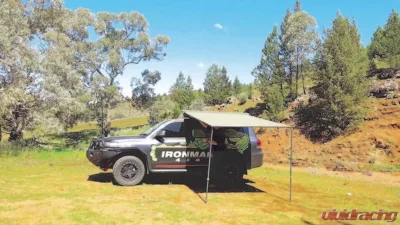 Ironman 4x4 Instant Awning With LED Lighting | Dimmer 1.4m (L) x 2m (Out) - IAWNING1.4MN