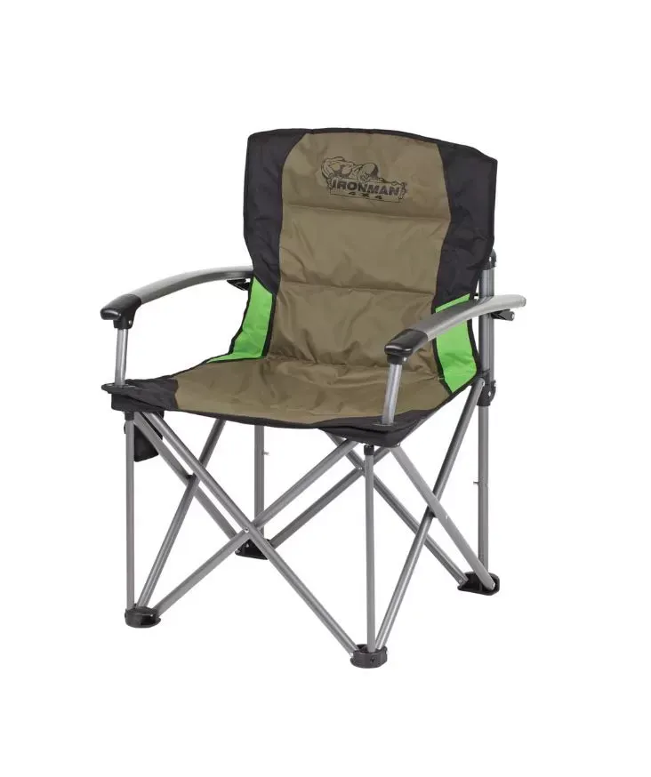 Ironman 4x4 Deluxe Hard Arm Camp Chair - ICHAIRHA004