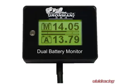 Ironman 4x4 12V Dual Battery Monitor Display - IDBM001