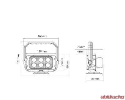 Ironman 4x4 Star Brite Rechargeable Floodlight - ILEDSB