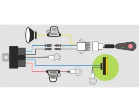 Ironman 4x4 Light Bar | Work Light Wiring Loom - Suits One 1 Light