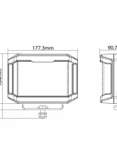 Ironman 4x4 5x7 Eclipse 99W LED with Side Shooters - Driving Light                                     - ILED5X7K - Image 6