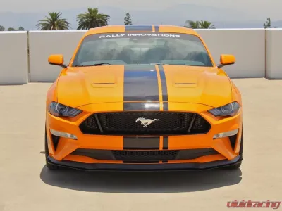 Rally Innovations 3-Piece Front Splitter Ford Mustang | GT 2018-2023 - FO-P8T-FSP-03