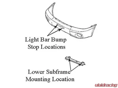 Rally Innovations Rally Light Bar Subaru Forester 2003-2008 - SU-SGA-RLB-01