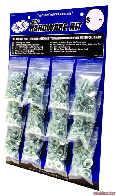 Motion Pro Mini Hardware Kit Zinc Finish 12/Pk 33-1200 - 33-1200