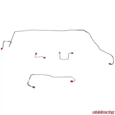 Fine Lines Front Brake Line Kit For 02-07 Aztek Rendezvous w/ 3.4L Engine 4WD and AWABS Front Brake Line Kit Stainless - AKT0201SS