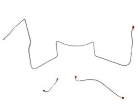 Fine Lines Front Brake Line Kit For 64-65 Pontiac Lemans GTO w/ Power Drums Front Brake Line Kit Stainless